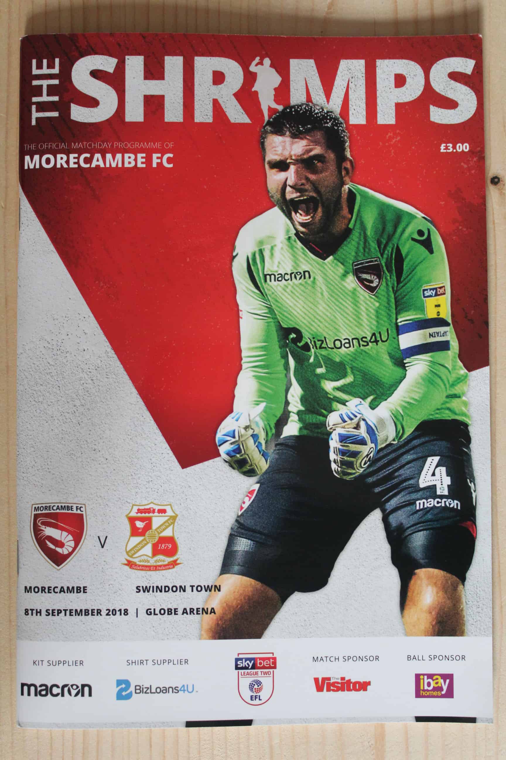 Morecambe FC v Swindon Town FC